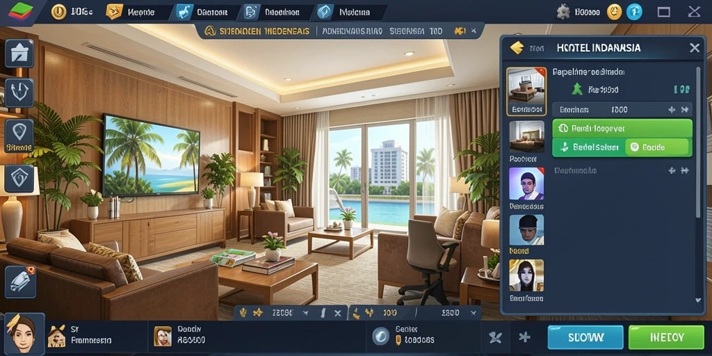 Antarmuka pengguna aplikasi AGEN878 yang menarik.