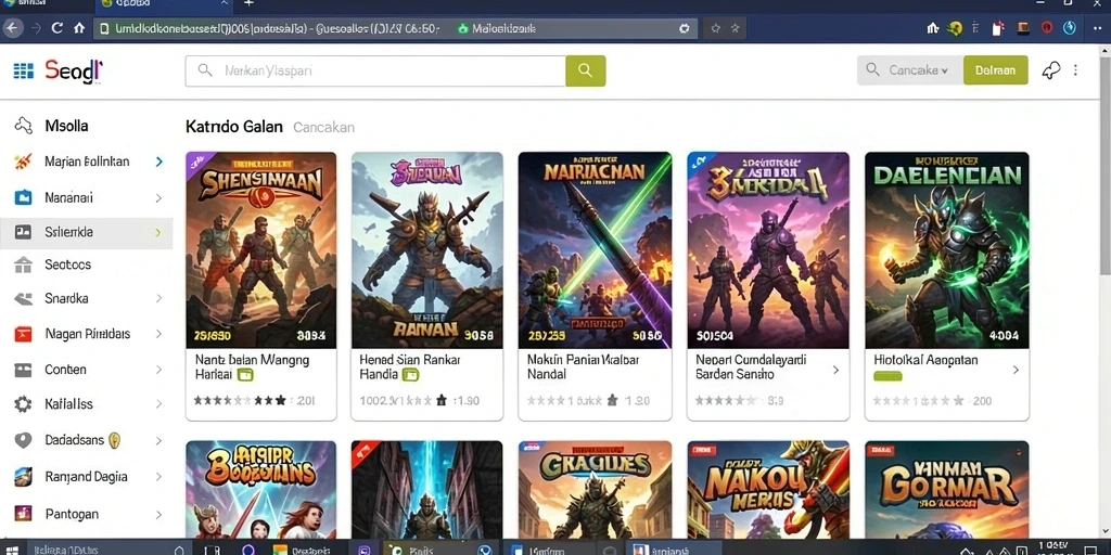 Tampilan awal yang menarik dan menawan.