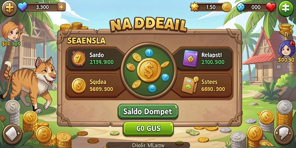 Screenshot menunjukkan tampilan awal permainan dengan grafis yang menarik.