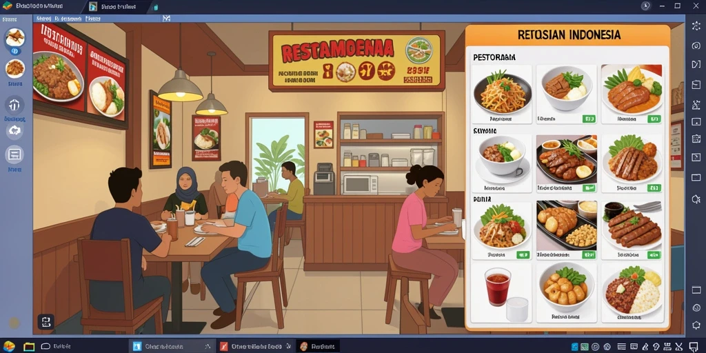 Screenshot menunjukkan karakter utama dalam misi menarik.