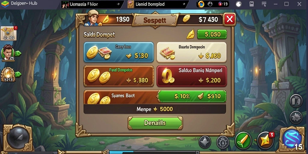 Screenshot menunjukkan koleksi permainan slot yang menarik.