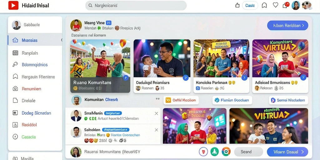 Tampilan antarmuka pengguna yang modern dan menarik.