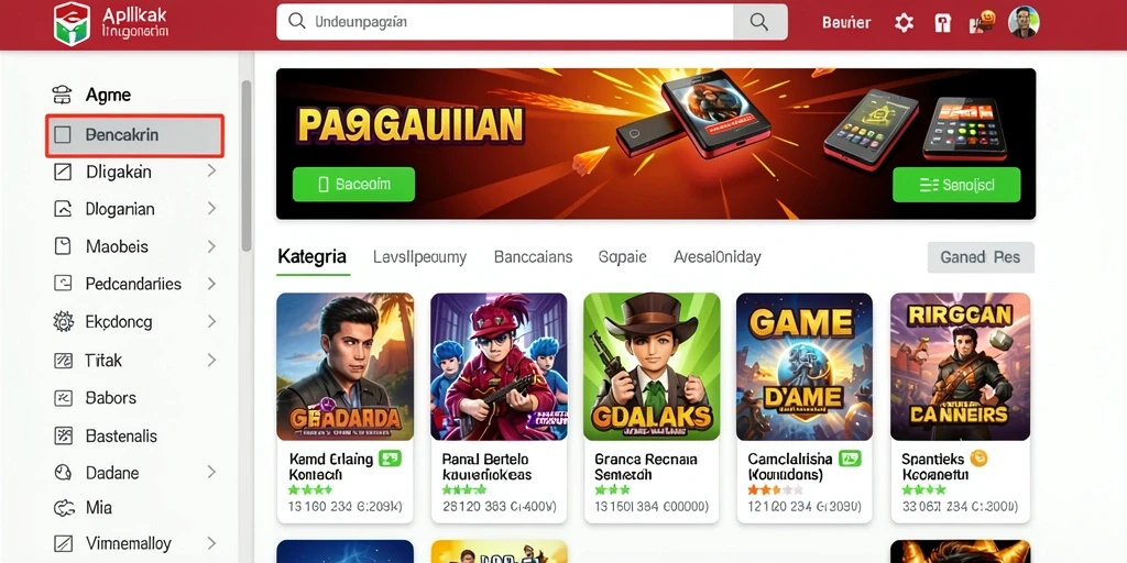 Screenshot menunjukkan karakter utama dalam aksi.
