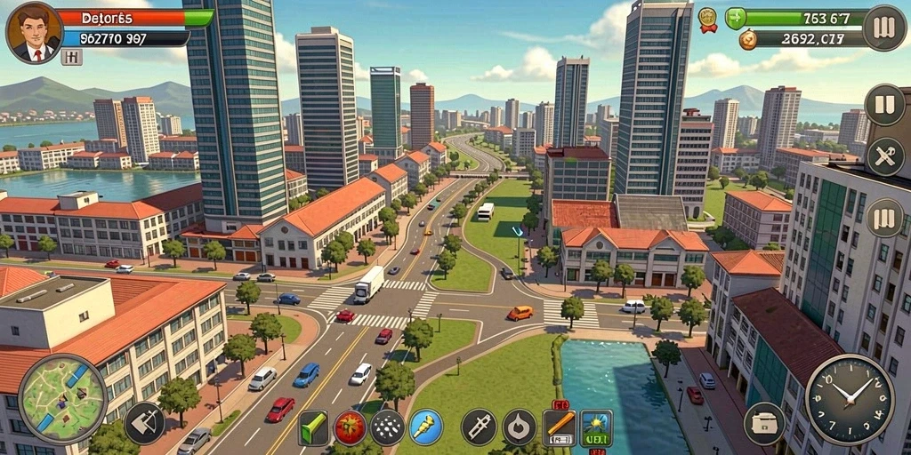 Tampilan grafis yang menarik di dalam game.