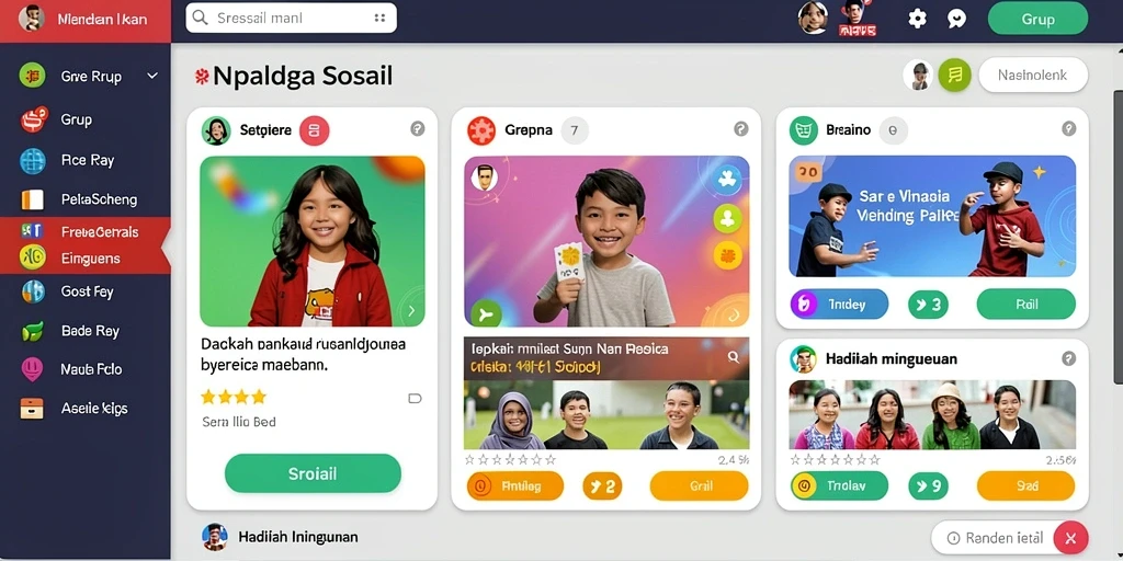 Tampilan antarmuka yang sederhana dan menarik.